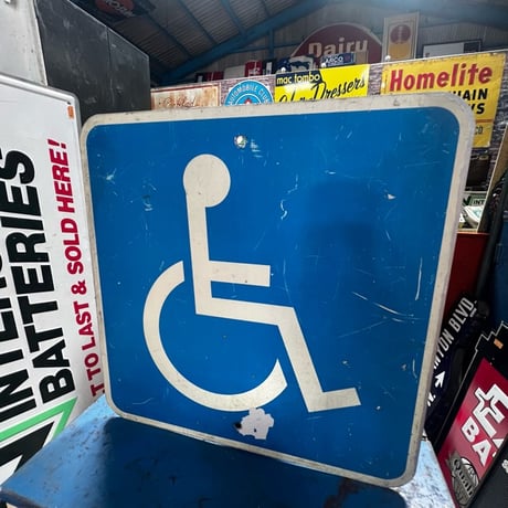 Vintage Handicapped 道路標識 10-s-127