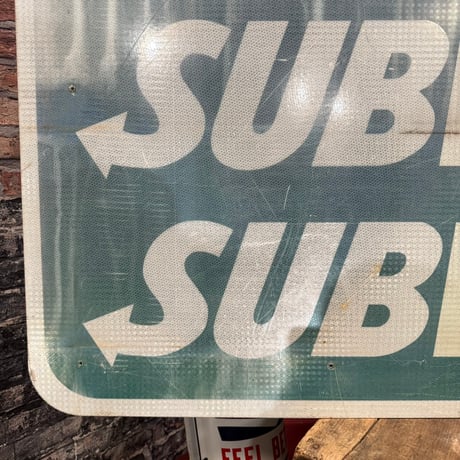 Vintage CONOCO&SUBWAY 大型 両面看板 12-164