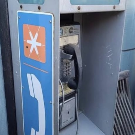 Vintage PAY PHONE SIGN 琺瑯製 17-317