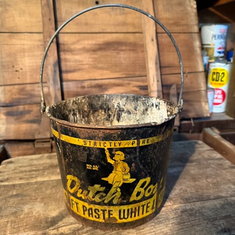 Vintage Dutch Boy Soft Paste White Lead バケツ 20-283