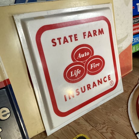 STATE FARM　ヴィンテージ　大型プラスチック看板　16-200