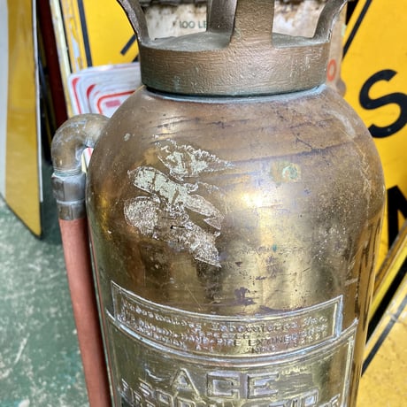 ヴィンテージ　ACE社製　真鍮　消火器　14-230