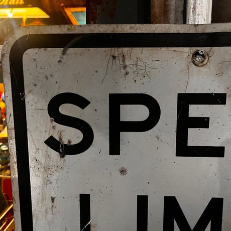 Vintage SPEEDLIMIT20 ROADSIGN 道路標識 20-155-18