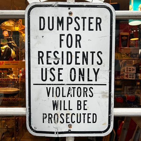 Vintage ROAD SIGN 19-108-36