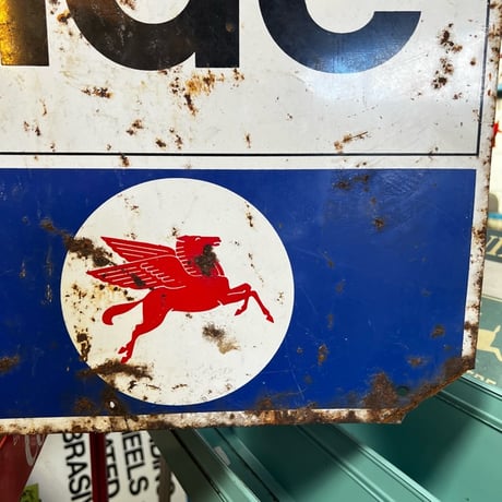 Vintage Mobil METAL SIGN 1966 18-216