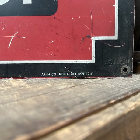 Vintage CONSTRUCTION SERVICE SIGN 19-108-14
