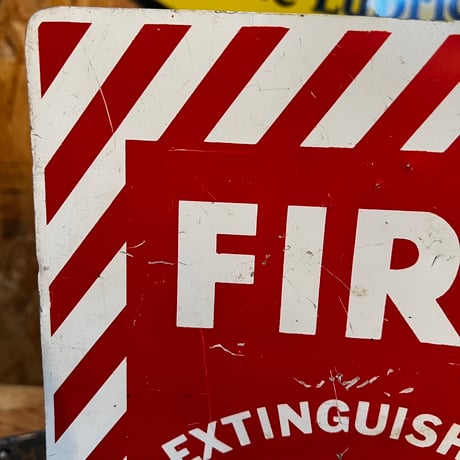 Vintage FIRE EXTINGUISHER 両面 SIGN 19-108-150