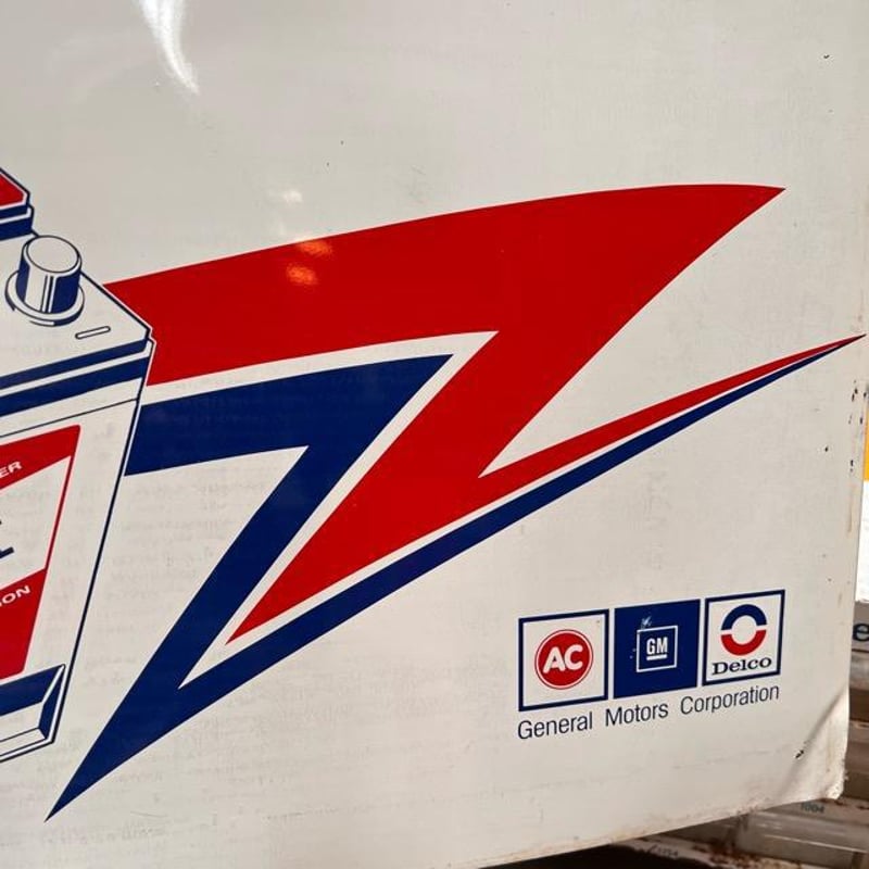 AC Delco BATTERIES ACデルコ標識 看板 ガレージ アメリカン AC