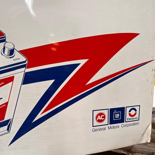 AC Delco BATTERIES ACデルコ標識 看板 ガレージ アメリカン AC Delco BATTERIES ヴィンテージ看板 (14)439-1 | BigBear