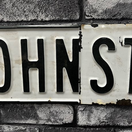 Vintage Street Sign JOHNSTON AVE 17-348