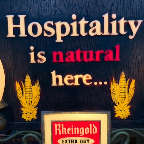 Vintage Rheingold Extra Dry Lager Beer ウォールライト 19-26