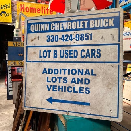 QUINN　CHEVROLET　BUICK　ヴィンテージ　看板　(14)127