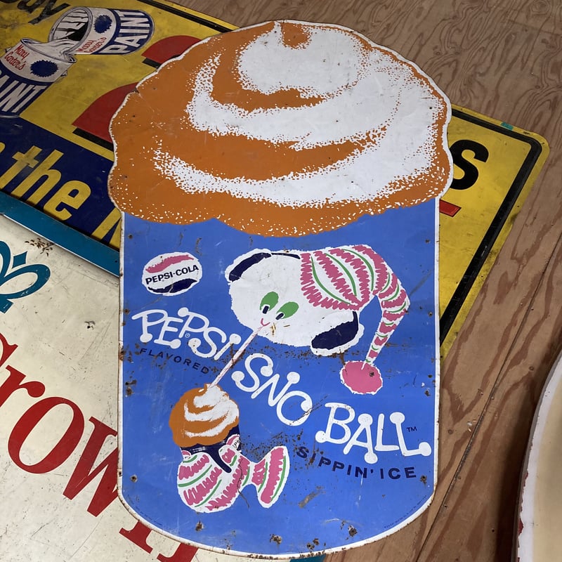 PEPSI×SNO BALL ヴィンテージ 大型看板 11-87 | BigBear Onli