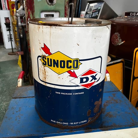 ヴィンテージ　SUNOCO　5ガロン　OIL缶　15-26