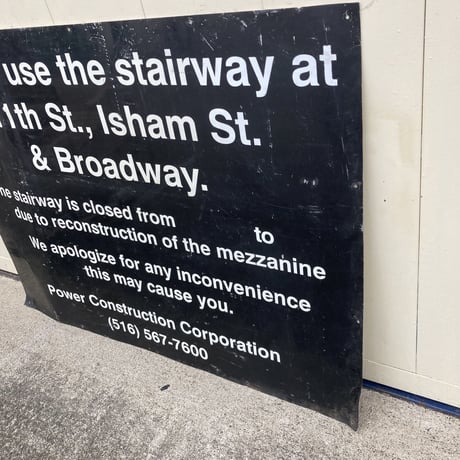 ヴィンテージ　ロードサイン　道路標識　13-93
