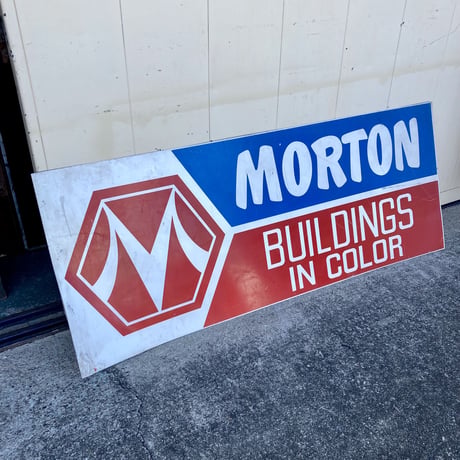 MORTON　ヴィンテージ　大型看板　12-173