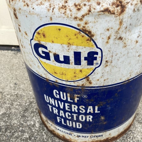 Gulf　ガルフ　トラクター液　ヴィンテージ缶　14-5-6