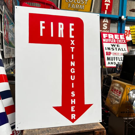 Vintage FIRE EXTINGUISHER SIGN 18-218-6