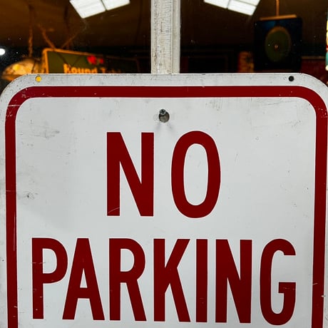 Vintage NO PARKING SIGN 18-31