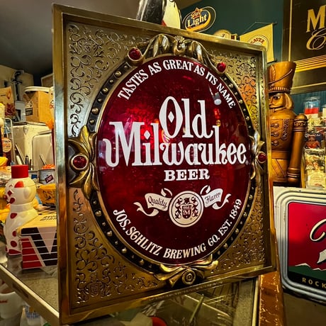 Vintage Old Milwaukee BEER SIGN　17-321