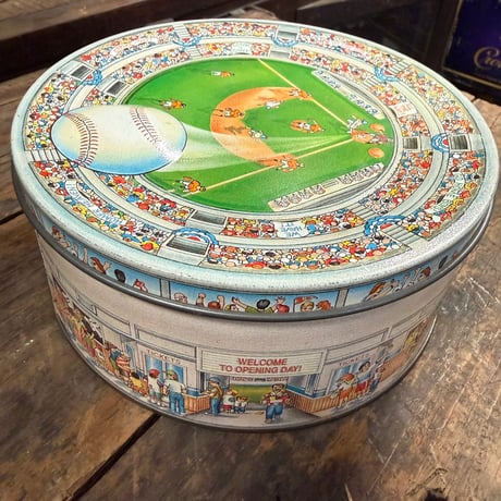 ヴィンテージ ベースボール スタジアム ティン缶 17-242
