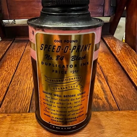 Vintage SPEED-O-PRINT OIL CAN 16-c-31
