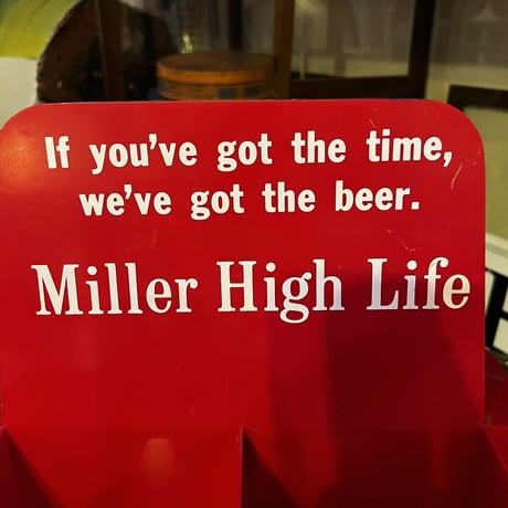ヴィンテージ　Miller beer display case