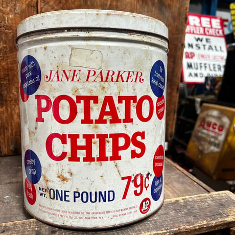 Vintage Potato Chips Can 12-55
