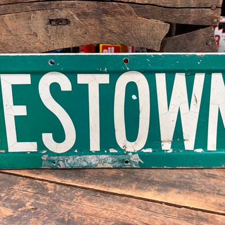 Vintage FRANCETOWN RD 両面ロードサイン 18-26