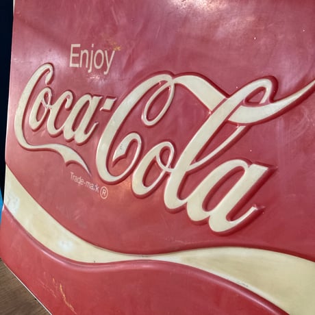 Coca-Cola　大型ヴィンテージプラスチック看板　16-282