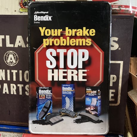 Bendix Brakes　ヴィンテージ　看板　12-110