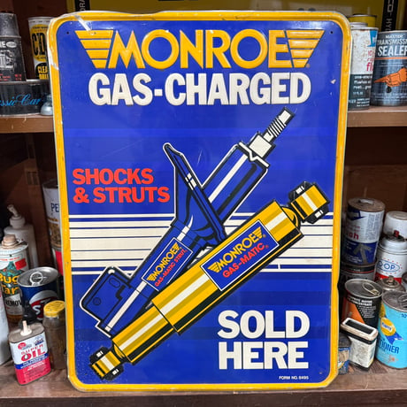 Vintage MONROE SHOCKS＆STRUTS 看板 20-68