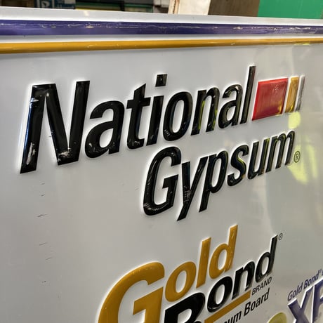 National Gypsum　ヴィンテージ　エンボス看板　13-277