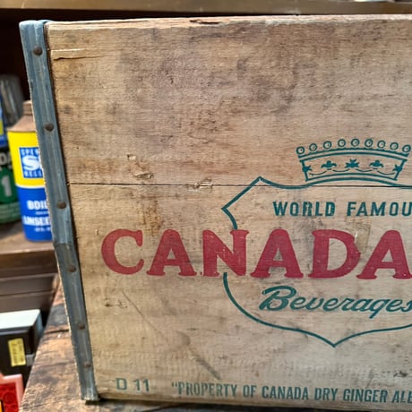 Vintage CANADA DRY 木箱 20-37-1