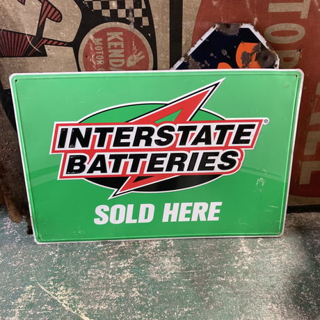 INTERSTATE BATTERIES　ヴィンテージ　エンボスサイン　14-137-2