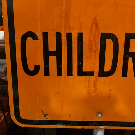 Vintage SLOW CHILDREN 道路標識　19-111-1