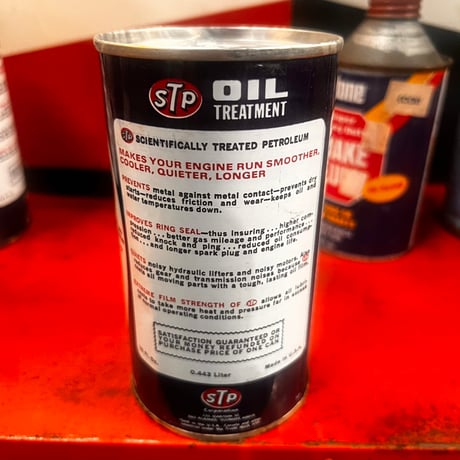 Vintage STP OIL CAN (中身入り) 17-77-27
