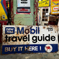 Vintage Mobil METAL SIGN 1966 18-216