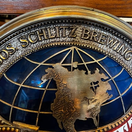 Vintage SCHLITZ Beer プラスチック看板 17-337