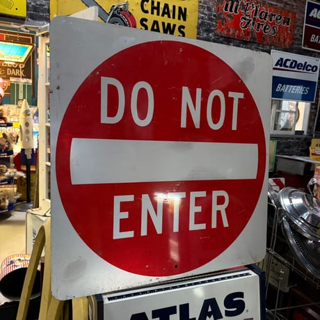 Vintage DO NOT ENTER ロードサイン 道路標識(大) 20-155-49