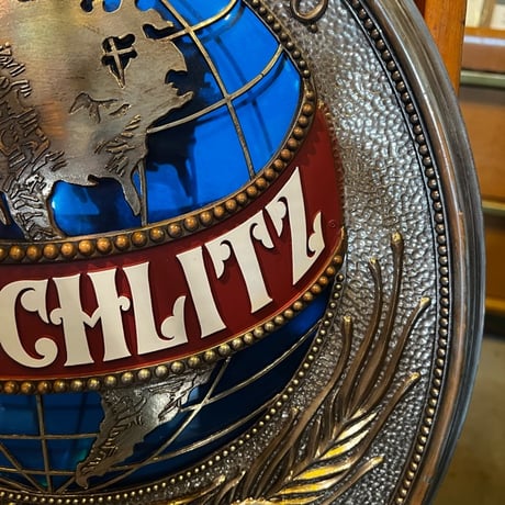 Vintage SCHLITZ Beer プラスチック看板 17-337