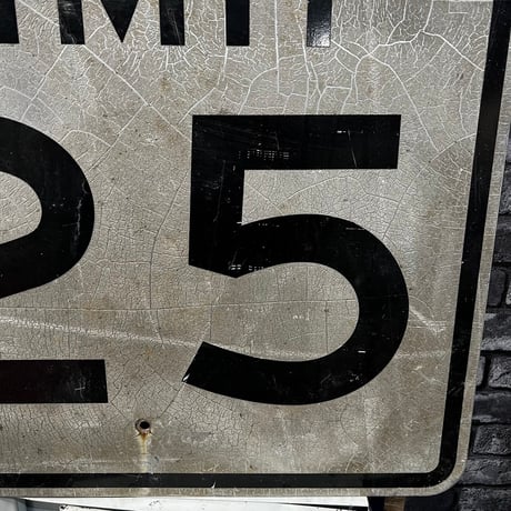 ヴィンテージ　SPEED LIMIT 25 ロードサイン　16-501-15