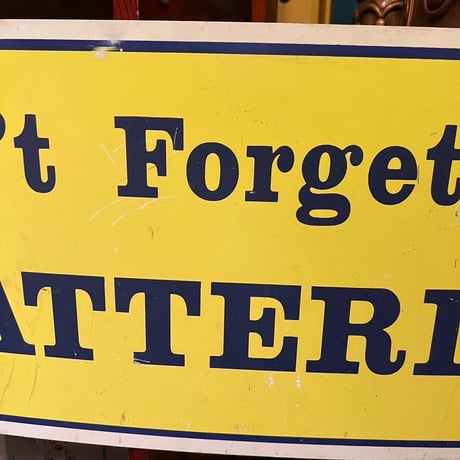 Vintage PLASTIC SIGN 画面チェーン付き　16