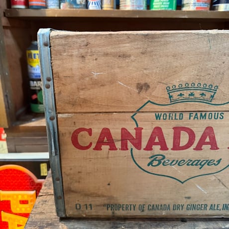 Vintage CANADA DRY 木箱 20-37-1