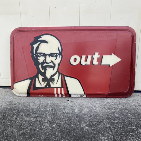 Kentucky Fried Chicken 　ケンタッキー　ヴィンテージ　プラスチック看板　14-311-1