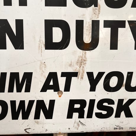 Vintage WARNING SIGN 道路標識 19-111-3