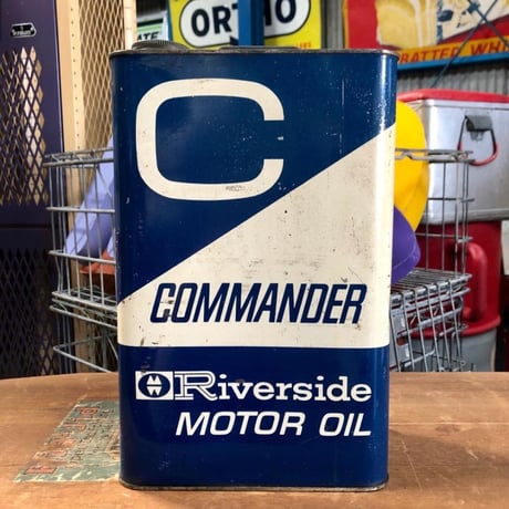 Riverside COMMANDER MOTOR OIL ヴィンテージ オイル缶