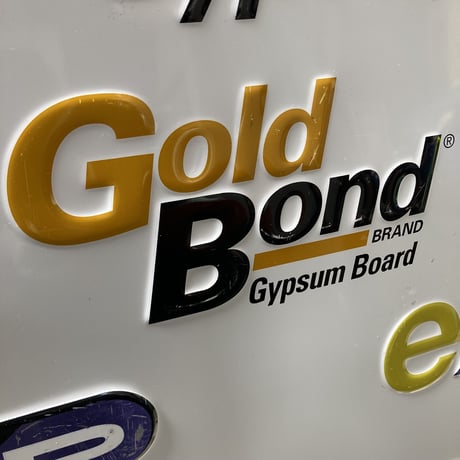 National Gypsum　ヴィンテージ　エンボス看板　13-277