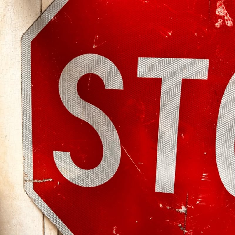 Vintage ロードサイン STOP 18-227-32 | BigBear Online
