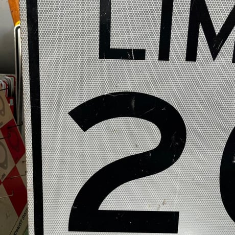 SCHOOL　SPEEDLIMIT　20　ヴィンテージ　ロードサイン　道路標識　(15)311